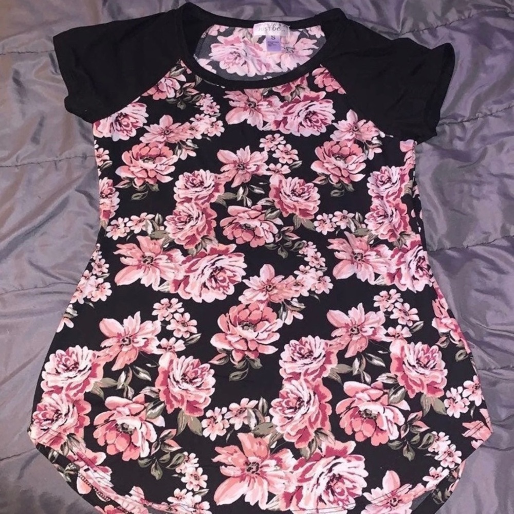 Floral Raglan tee